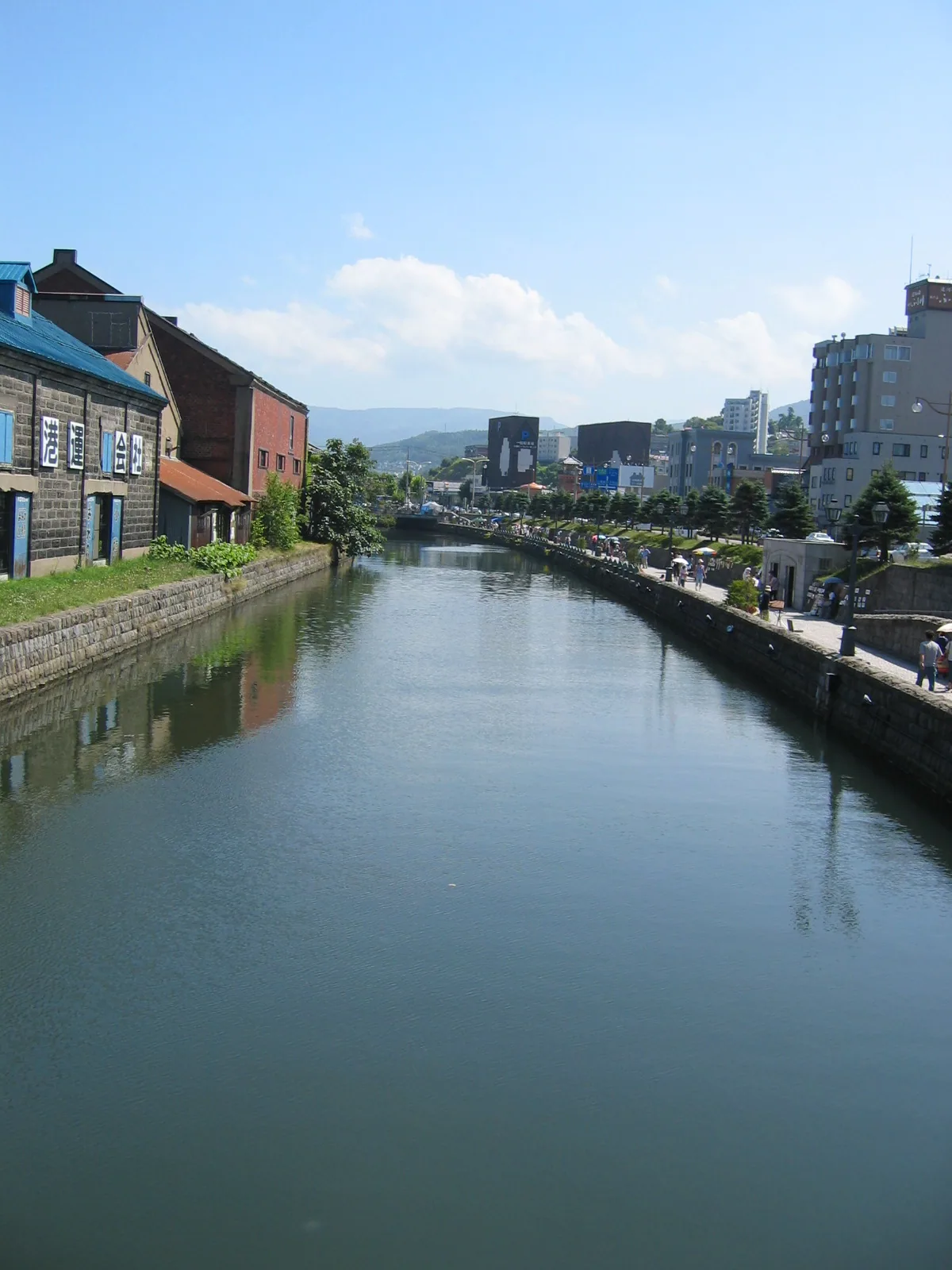 小樽運河の散歩旅をイメージできる北海道の景色